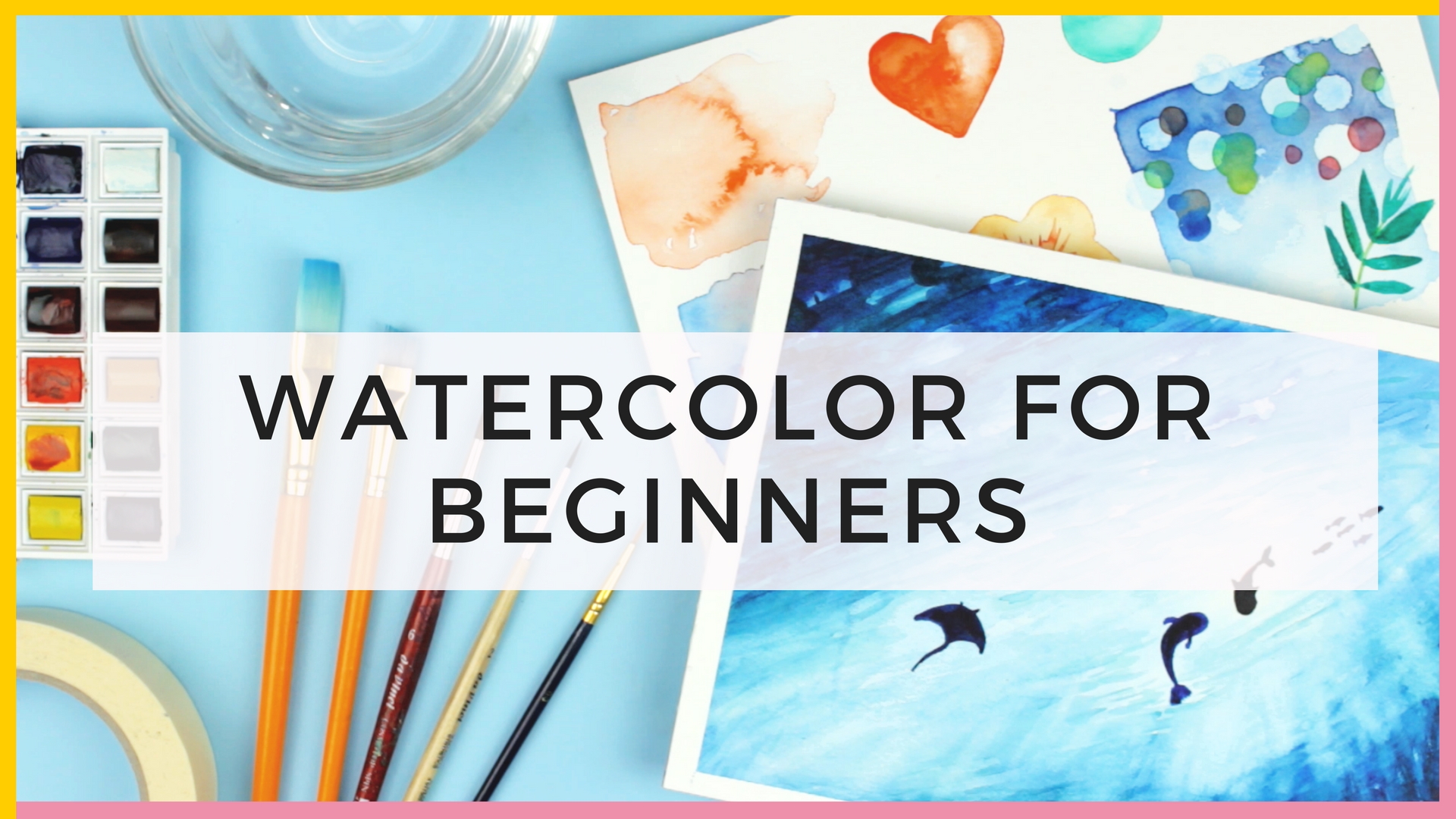 Watercolor-For-Beginners- Supplies- Watercolor-Techniques-for-Beginners-makoccino